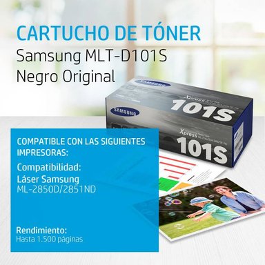 TÓNER SAMSUNG MLT-D101S NEGRO SU700A - 2
