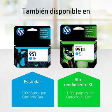 CARTUCHO HP CN050AL CIAN TINTA 951 ORIGINAL - 3