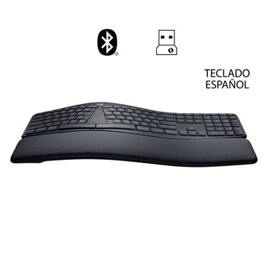 TECLADO INALÁMBRICO LOGITECH K860 ERGO BLUETOOTH NEGRO 920-009845 - 2