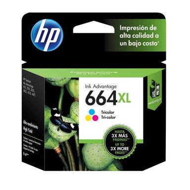 CARTUCHO HP F6V30AL MULTICOLOR TINTA 664XL ORIGINAL