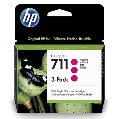 CARTUCHO HP CZ135A MAGENTA TINTA 3 PACK 711 29ML C/U ORIGINAL