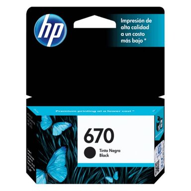 CARTUCHO HP CZ113AL NEGRO TINTA 670 ORIGINAL