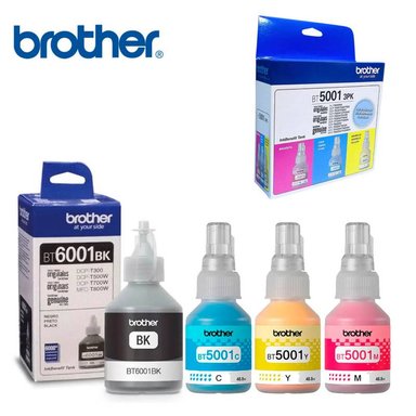 TINTA BROTHER MULTICOLOR JUEGO BOTELLAS BT6001BK NEGRO 3PK-TANK ORIGINAL