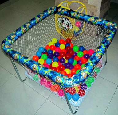 CORRAL PISCINA DE PELOTAS MULTICOLOR 2 EN 1