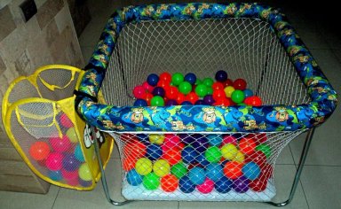 CORRAL DE JUEGOS PRIMEROS PASOS MULTICOLOR PISCINA DE PELOTAS