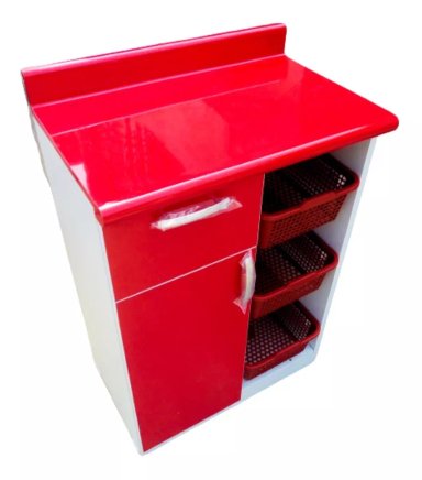 MUEBLE AUXILIAR MELAMINA VERDULERO PARA COCINA