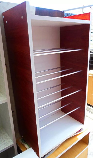 ZAPATERA NEGRO NUEVA MELAMINA C RUEDAS 15 PARES CALZADO