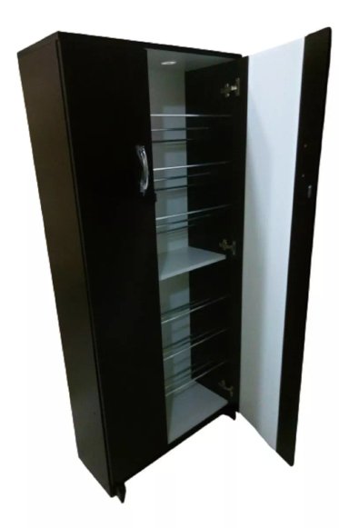 ZAPATERA MARRÓN NUEVA MELAMINA ESPEJO 2 PUERTAS 33 PARES ZAPATO