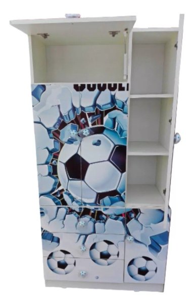 ROPERO DESMONTABLE 2 CUERPOS NIÑOS MELAMINA BLANCO