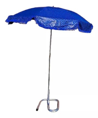 SOMBRILLA MULTICOLOR DIAMETRO 2.2 MTS BASE ESTRUCTURA METALICA