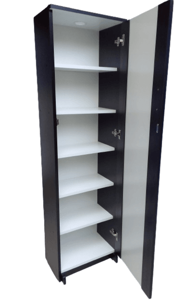 ZAPATERA WENGUE 01 PUERTA CON ESPEJO