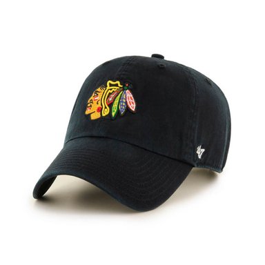 GORRO 47 BRAND NEGRO CHICAGO BLACKHAWKS '47 CLEAN UP