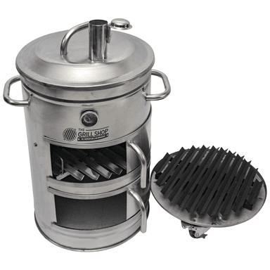 CILINDRO GRILL SHOP PARRILLERO PEQUEÑO FULL ACERO INOXIDABLE TERMOSTATO - 4