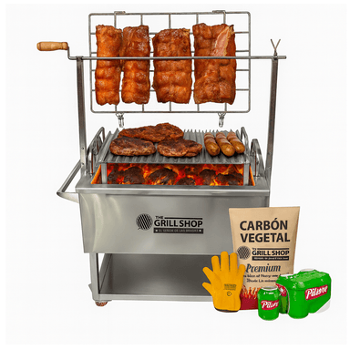 CAJA CHINA MEDIANA FULL ACERO INOXIDABLE 3 EN 1