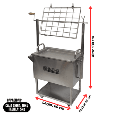 CAJA CHINA MEDIANA FULL ACERO INOXIDABLE 3 EN 1 - 2
