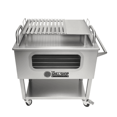 CAJA CHINA GRANDE CON VISOR FULL ACERO INOXIDABLE GRILL SHOP - 5