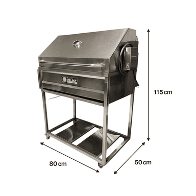 PARRILLA GRANDE CON TAPA AMERICANA CON MOTOR DE ACERO - 3