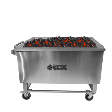 CAJA CHINA PARRILLERA XXL INOX +CERVEZA + CARBÓN + GUANTES - 3