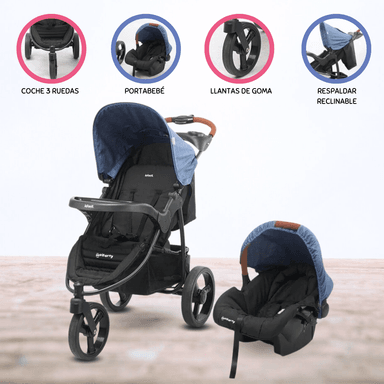 COCHE TRAVEL SYSTEM INFANTI IZZY AZUL DEPORTIVO PARA BEBÉS T BLUE