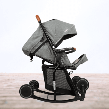 COCHE CUNA MECEDORA INFANTI ROCKING GRIS PARA BEBÉS GRAY - 2