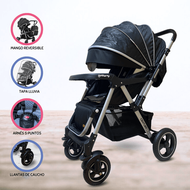 COCHE CUNA BABY CRAFT CENTURY NEGRO REVERSIBLE PARA BEBÉ