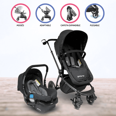 COCHE TRAVEL SYSTEM INFANTI «EPIC 5G» NEGRO PARA BEBÉ