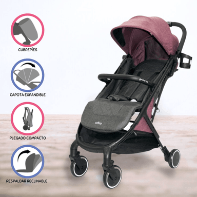COCHE DE PASEO MALETA PARA BEBÉS «VOIM» RED