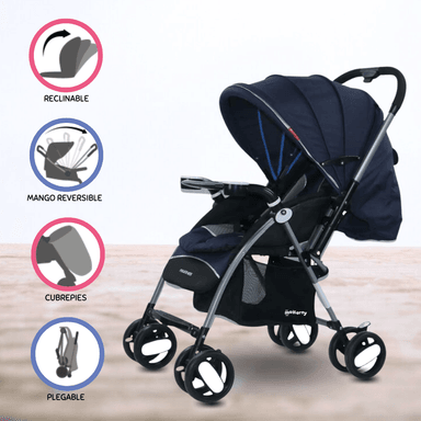 COCHE CUNA PARA BEBÉ «SMART» GRAY