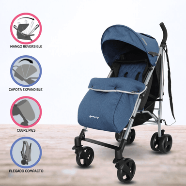 COCHE BASTÓN DEPORTIVO FREE KIDS COMBI AZUL PARA BEBÉS BLUE