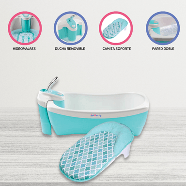 BAÑERA SUMMER JACUZZI DE LUJO «LIL LUXURIES» CELESTE PARA BEBÉ