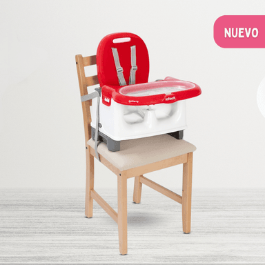 SILLA COMER INFANTI MILA ROJO PORTÁTIL PARA BEBÉS RED - 2