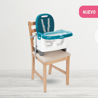 SILLA COMER INFANTI MILA AZUL PORTÁTIL PARA BEBÉS BLUE - 2