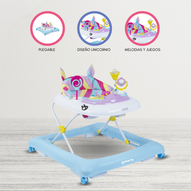 ANDADOR INFANTI MUSICAL PARA BEBÉS UNICORNIO LILA