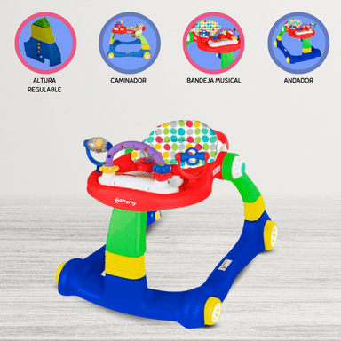 ANDADOR CAMINADOR PARA BEBÉS MAMA LOVE BLUE