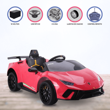 CARRO A BATERÍA PARA NIÑOS LAMBORGHINI «HURACAN» RED - 1