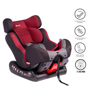 SILLA AUTO EBABY FIREZA ROJO RECIÉN NACIDO - 3
