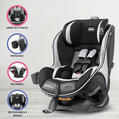 SILLA AUTO CHICCO ISOFIX NEXTFIT MAX ZIP AIR VERO USA NEGRO RECIÉN NACIDO