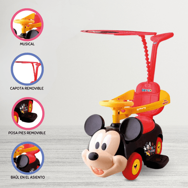 CORREPASILLO DISNEY MICKEY MOUSE ROJO 2EN1 Y ACTIVIDADADES PARA BEBÉS - 1