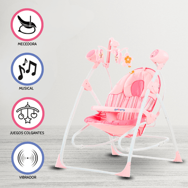 COLUMPIO MECEDORA MUSICAL «MARIBEL» PINK