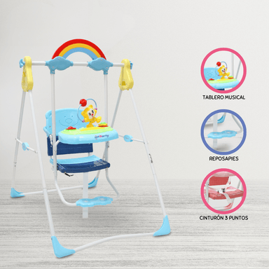 COLUMPIO EBABY PLEGABLE BEBÉS RAINBOW LIGTH BLUE 65 X 50 CM
