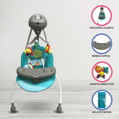 COLUMPIO MECEDORA JHAMSITO BEBÉS MOVE LIGHT BLUE 65 X 50 CM