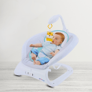 SILLA MECEDORA MUSICAL BAUNCER PARA BEBÉS «3D» LIGHT BLUE - 2