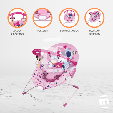 BAUNCER VIBRADOR PARA BEBÉS «MINNIE MOUSE» PINK