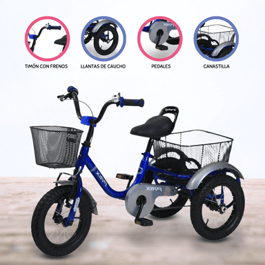 TRICICLO CHAVO CON CADENA BABYGO «CADENA» RED - 1
