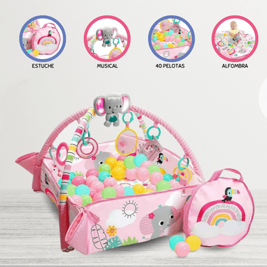 GIMNASIO TU FORMA DE JUGAR A LA PELOTA PINK PARA BEBÉ