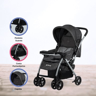 COCHE CUNA PARA BEBÉ «BLAKE SIGNATURE» BLACK
