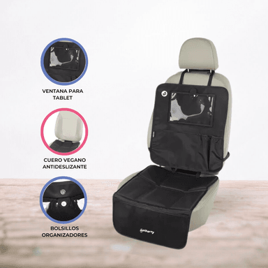 PROTECTOR Y ORGANIZADOR DE ASIENTO DE AUTO 3 EN 1