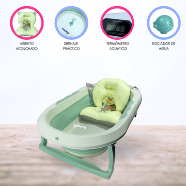 BAÑERA PLEGABLE CON TERMÓMETRO VOYAGE «AQUATIC» GRAY