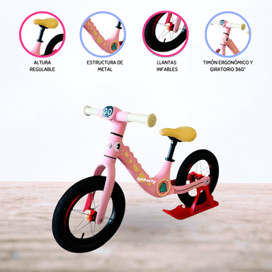 BICICLETA DE EQUILIBRIO »DINOSAURIO» EXCLUSIVE LIGHT BLUE - 1