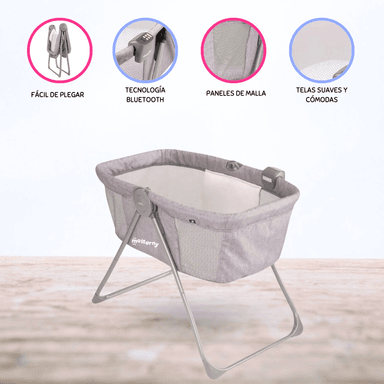 CUNA PORTATIL »BASSINET CHEVRON» MELANGE